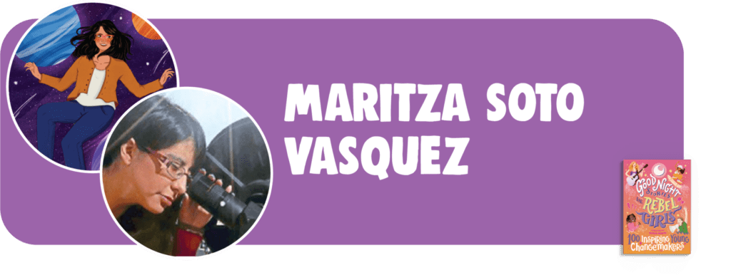 Header of Maritza Soto Vasquez with photograph and illustration