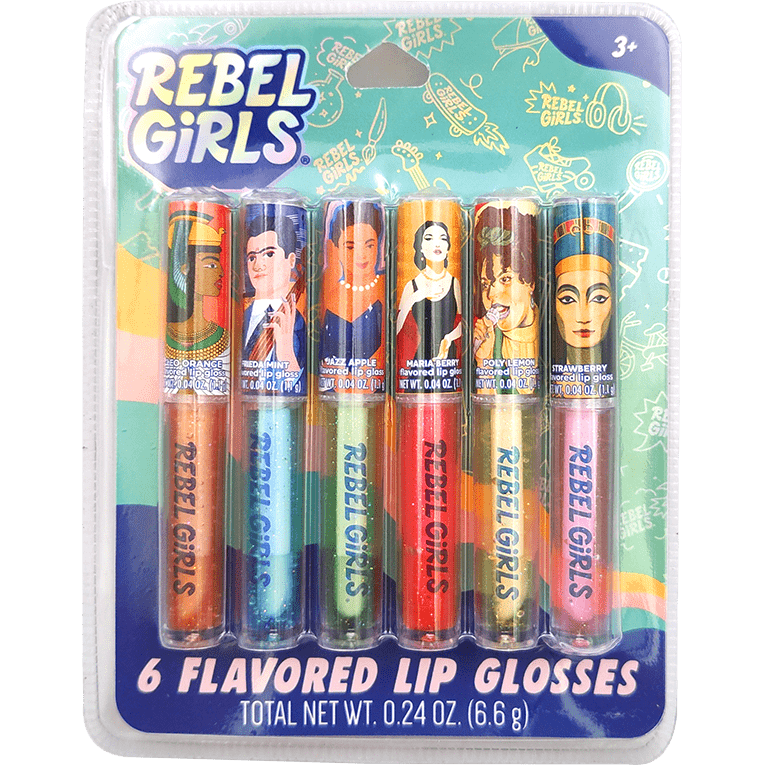 Rebel Girls Flavored Lip Gloss 6-Pack