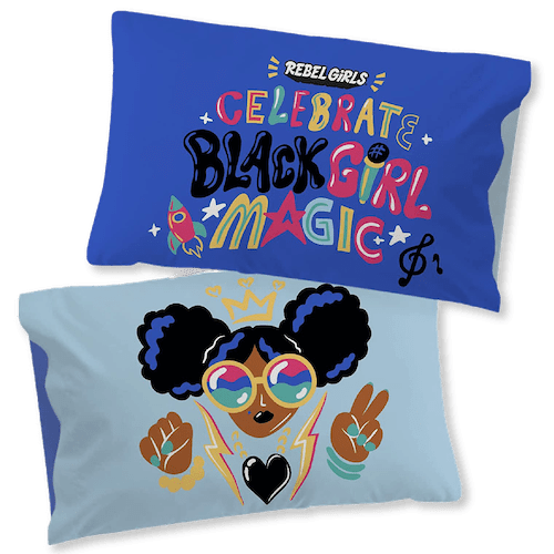 “Celebrate Black Girl Magic” Reversible Pillowcase