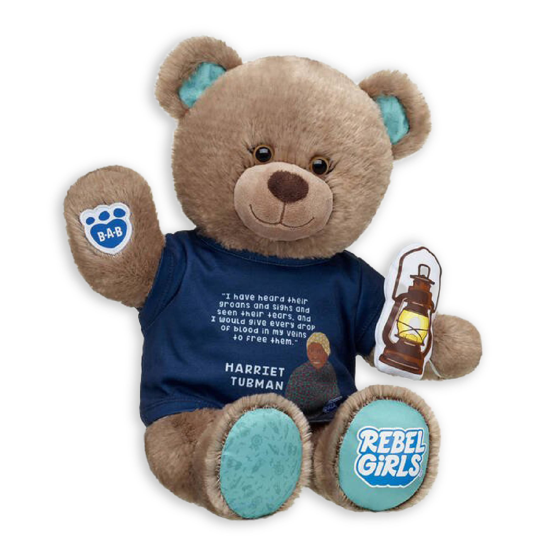 Harriet Tubman Rebel Girls Bear Gift Set by Build-A-Bear