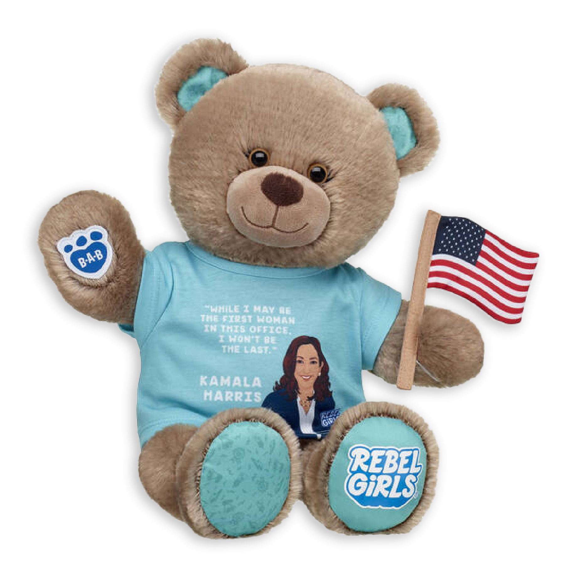 Kamala Harris Rebel Girls Bear Gift Set by Build-A-Bear