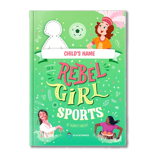 Personalized Rebel Girls Sports Book by Playstories