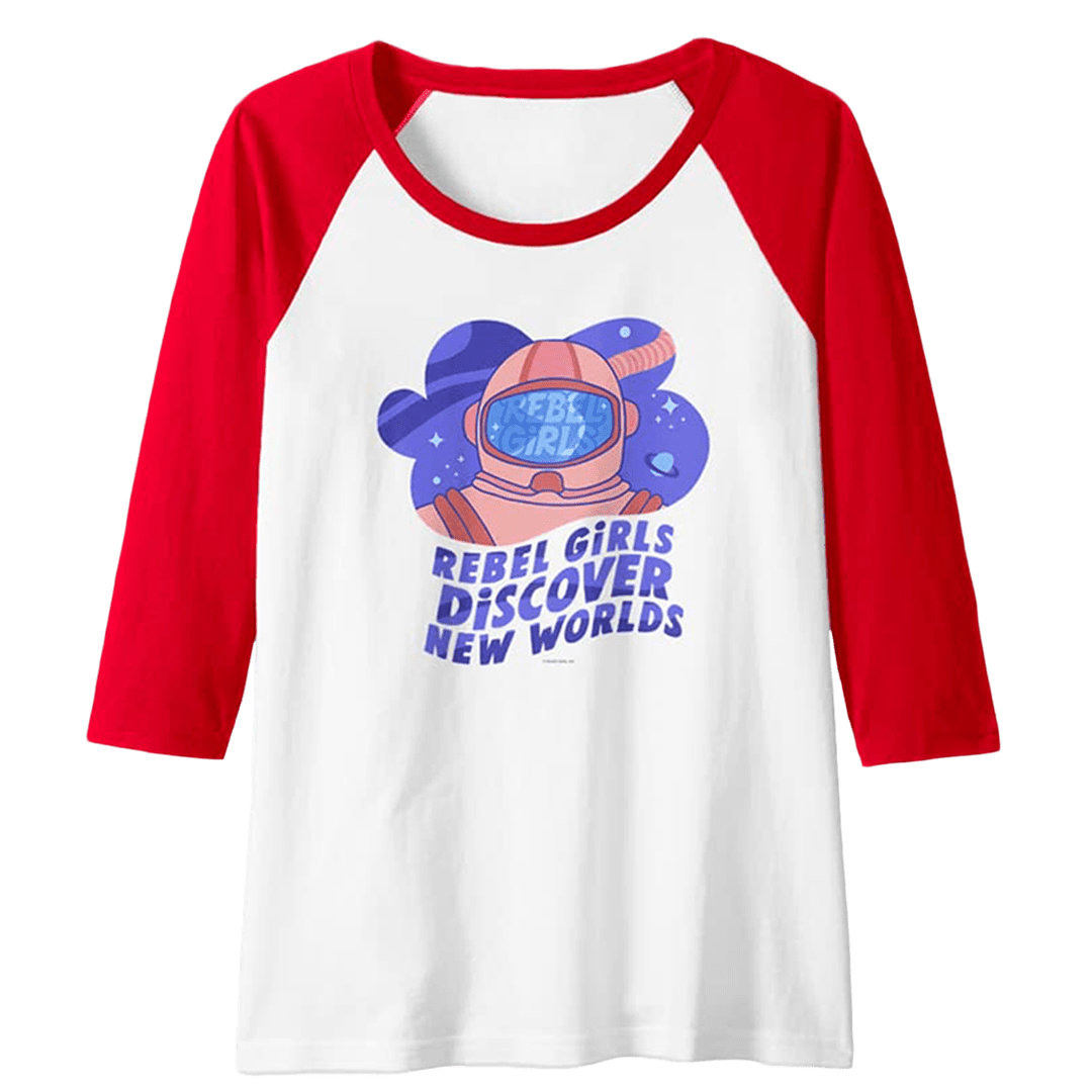 “Rebel Girls Discover New Worlds” Tops and Tees - thumbnail no 3
