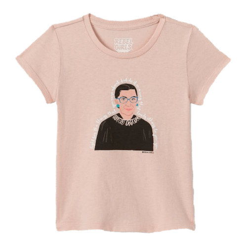 Toddlers’ Ruth Bader Ginsburg Short-Sleeve T-Shirt (Pink) - thumbnail no 1