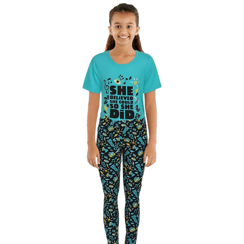 Kids’ “She Believed” Leggings with Pockets