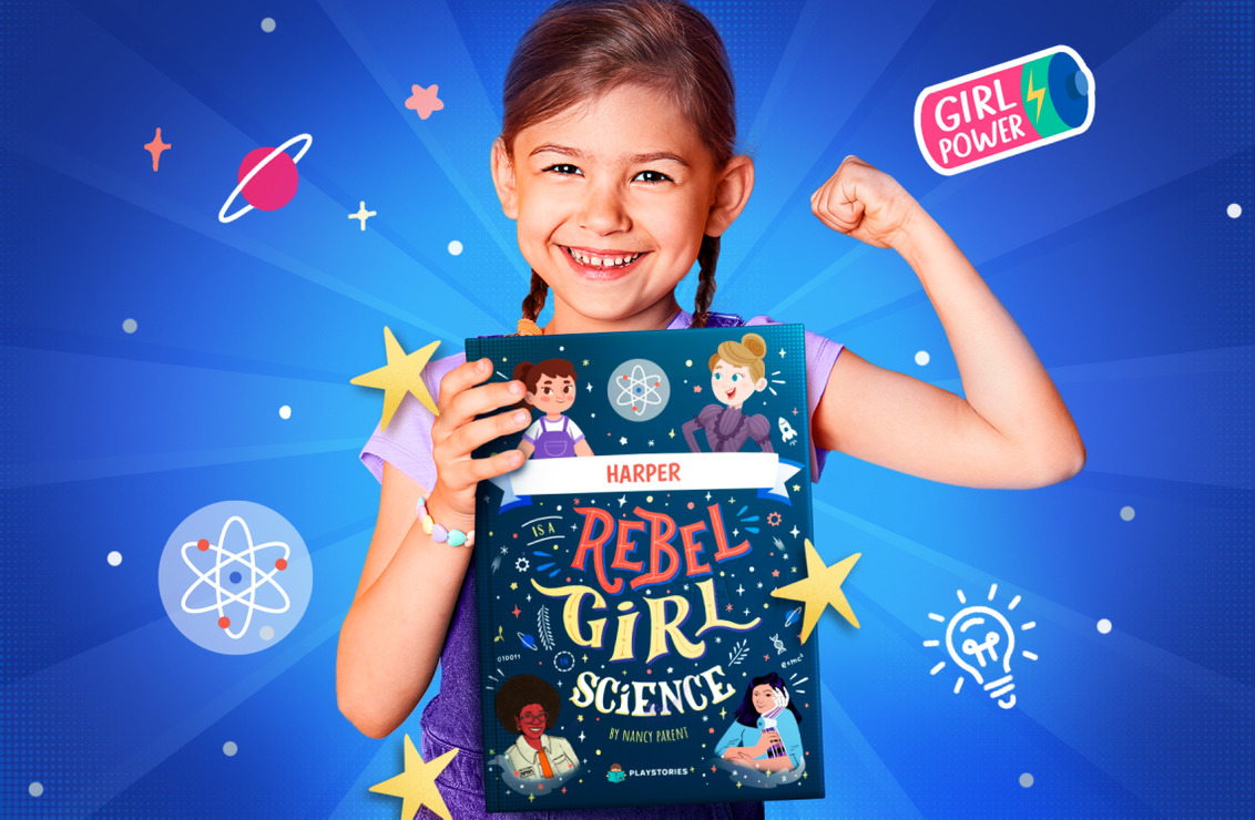 Personalized Rebel Girls Science Book by Playstories