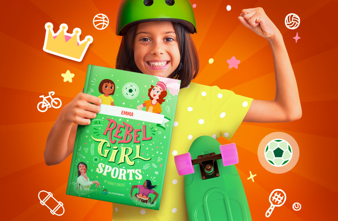 Personalized Rebel Girls Sports Book by Playstories - thumbnail no 2