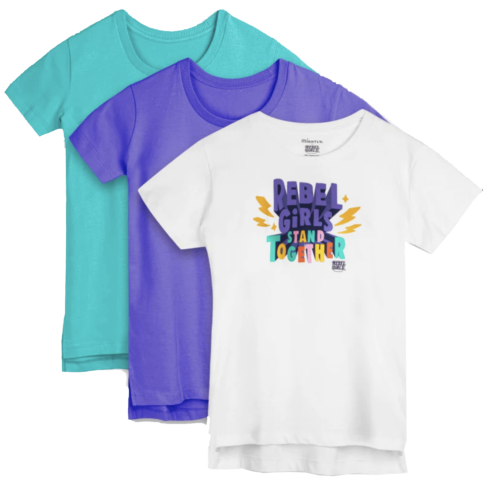 Kids and Toddlers Organic Cotton Extended-Length T-Shirts 3-Pack