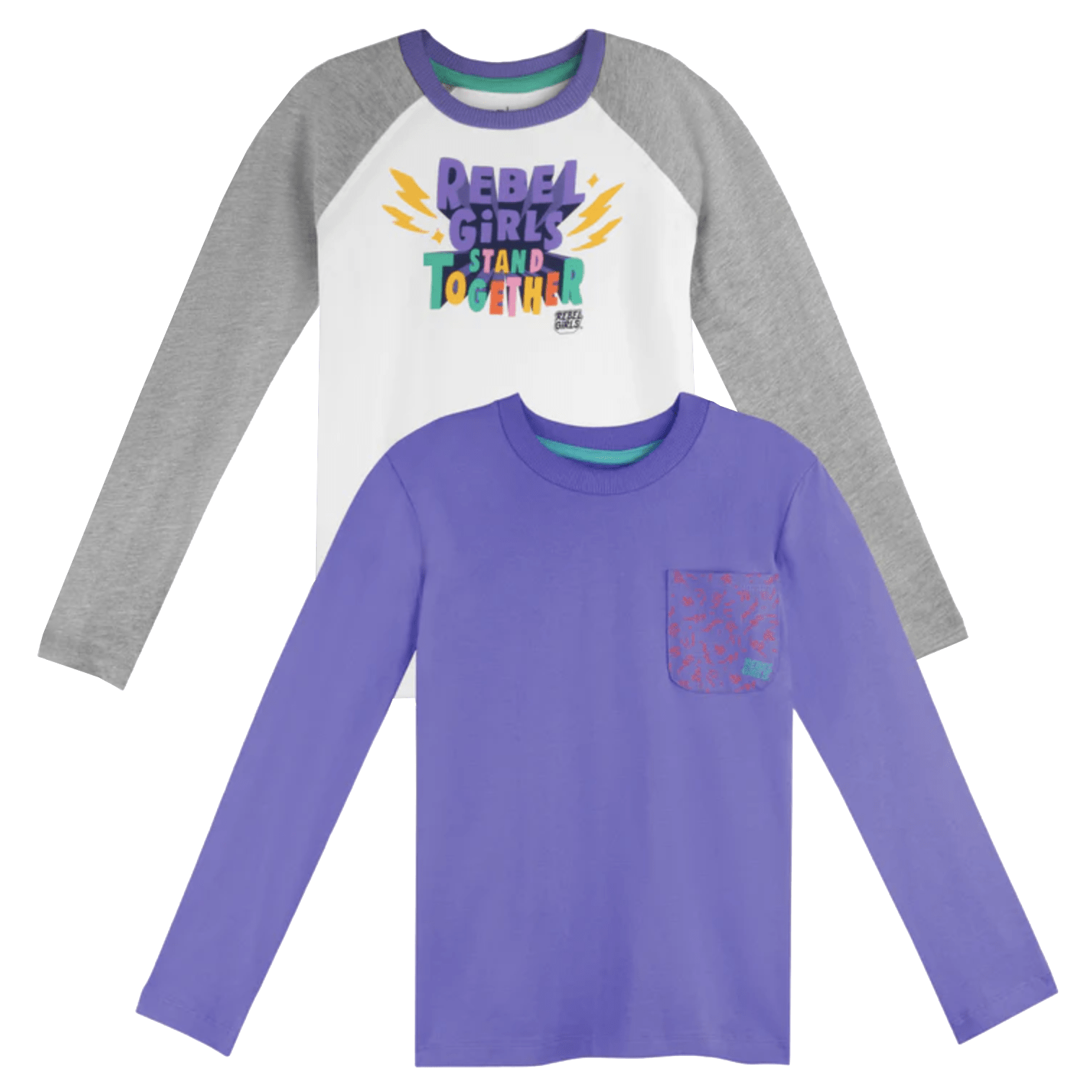 Kids and Toddlers Organic Cotton Long Sleeve Tee 2-Pack
