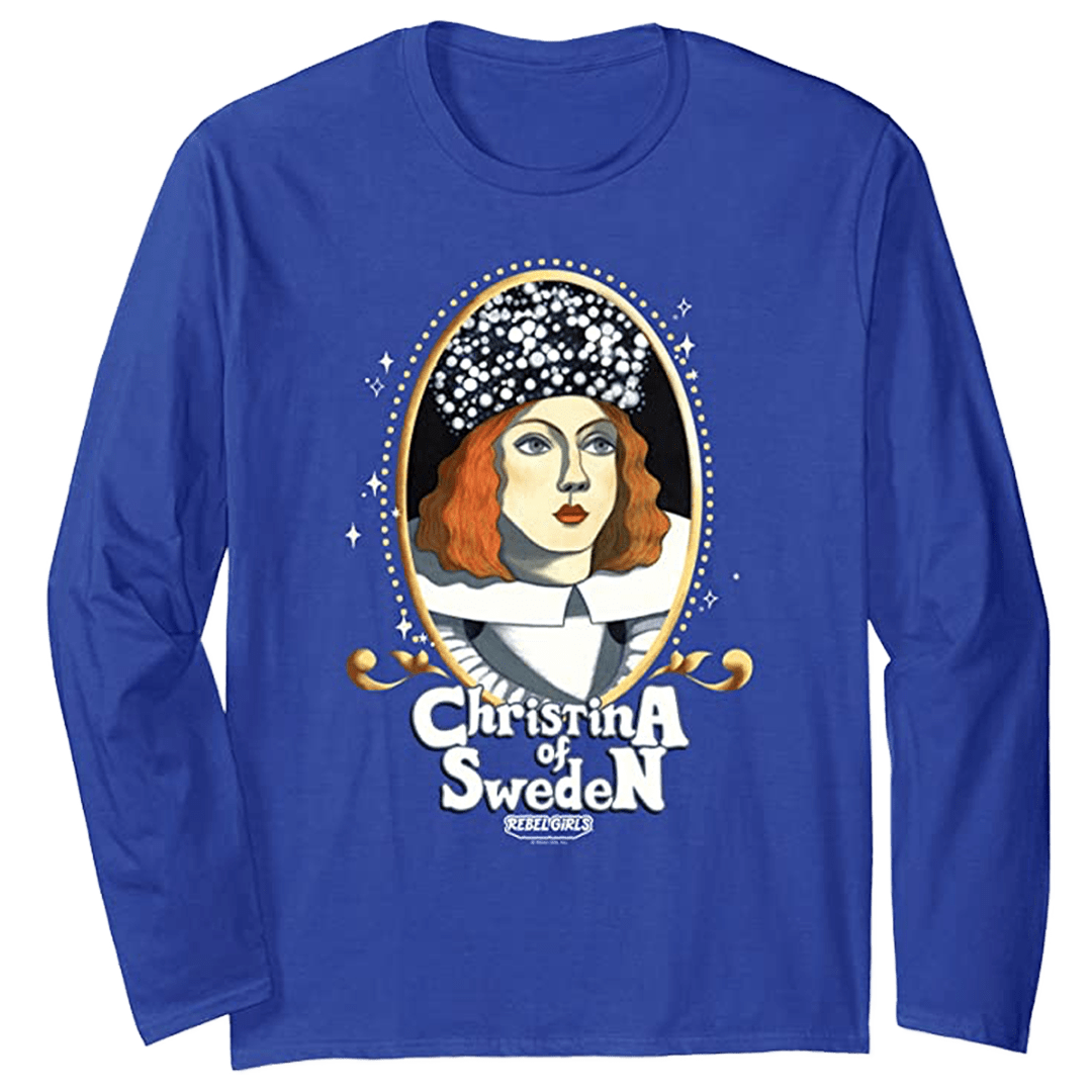 “Christina of Sweden Portrait” Tops and Tees
