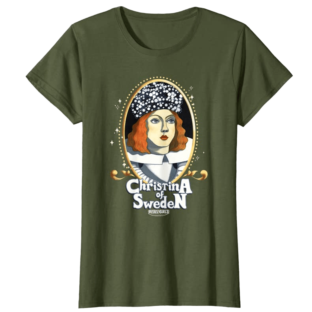 “Christina of Sweden Portrait” Tops and Tees