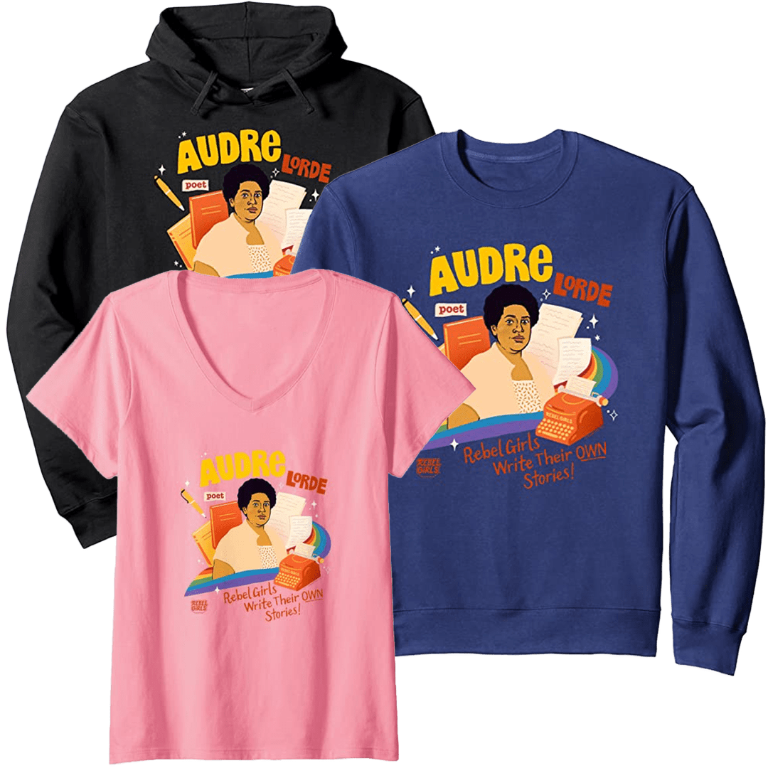 “Audre Lorde: Write Your Own Story” Tops and Tees - thumbnail no 1