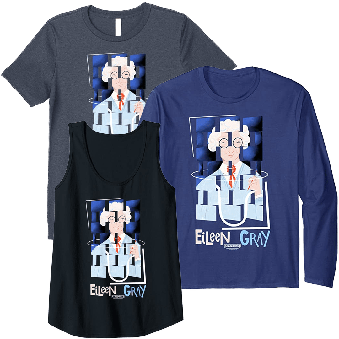 “Eileen Gray Portrait” Tops and Tees - thumbnail no 1