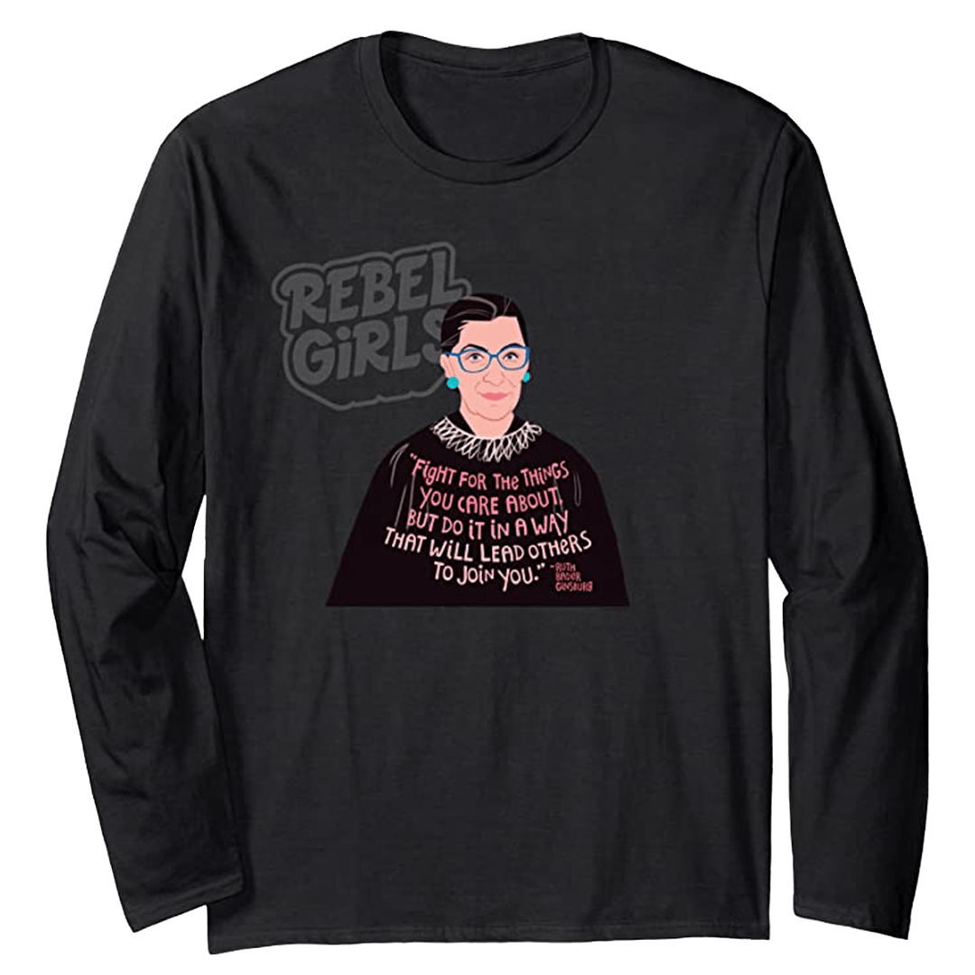 Ruth Bader Ginsburg “Fight and Lead” Tops and Tees