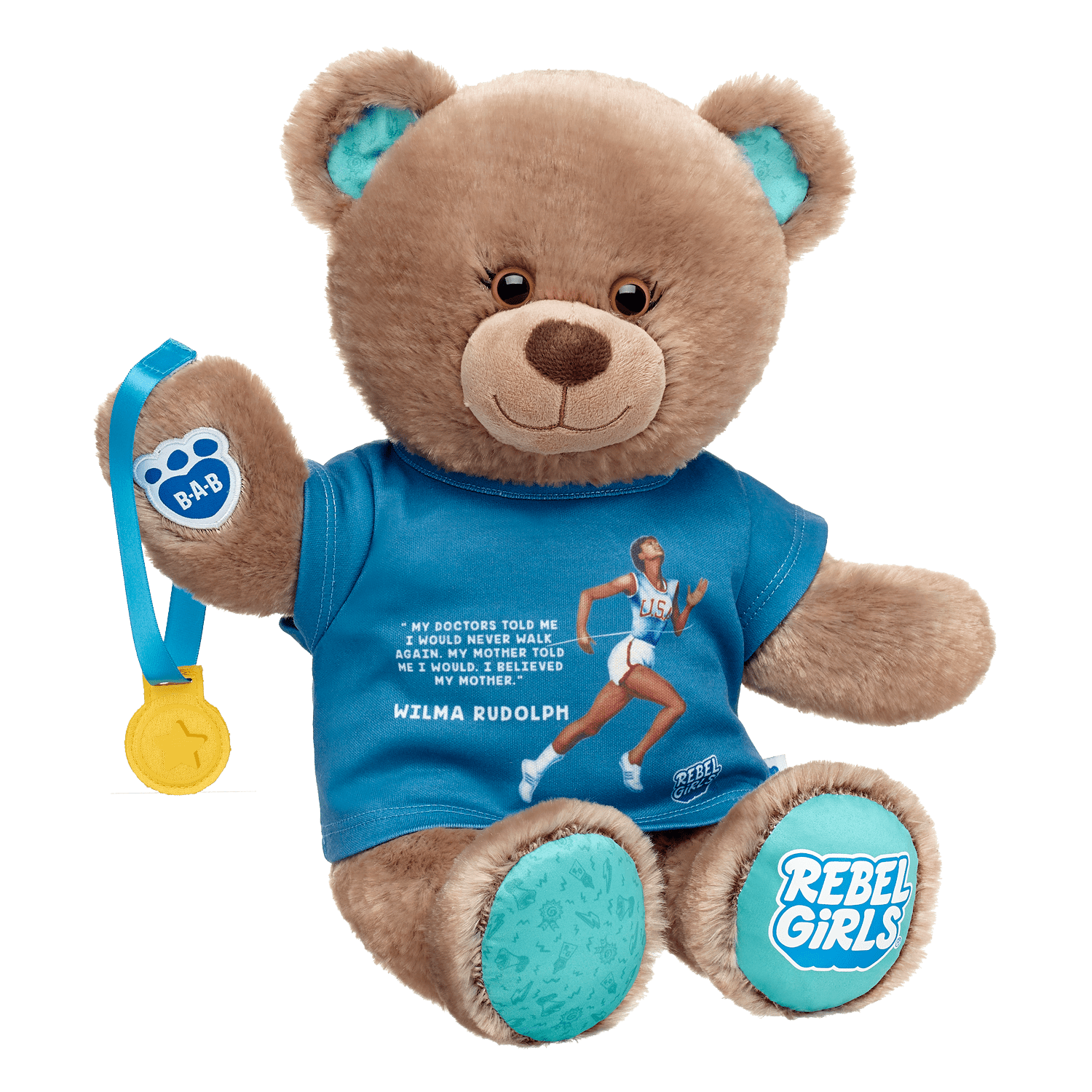 Wilma Rudolph Rebel Girls Bear Gift Set by Build-A-Bear