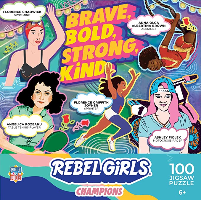 Rebel Girls Champions: 100 Piece Jigsaw Puzzle for Kids