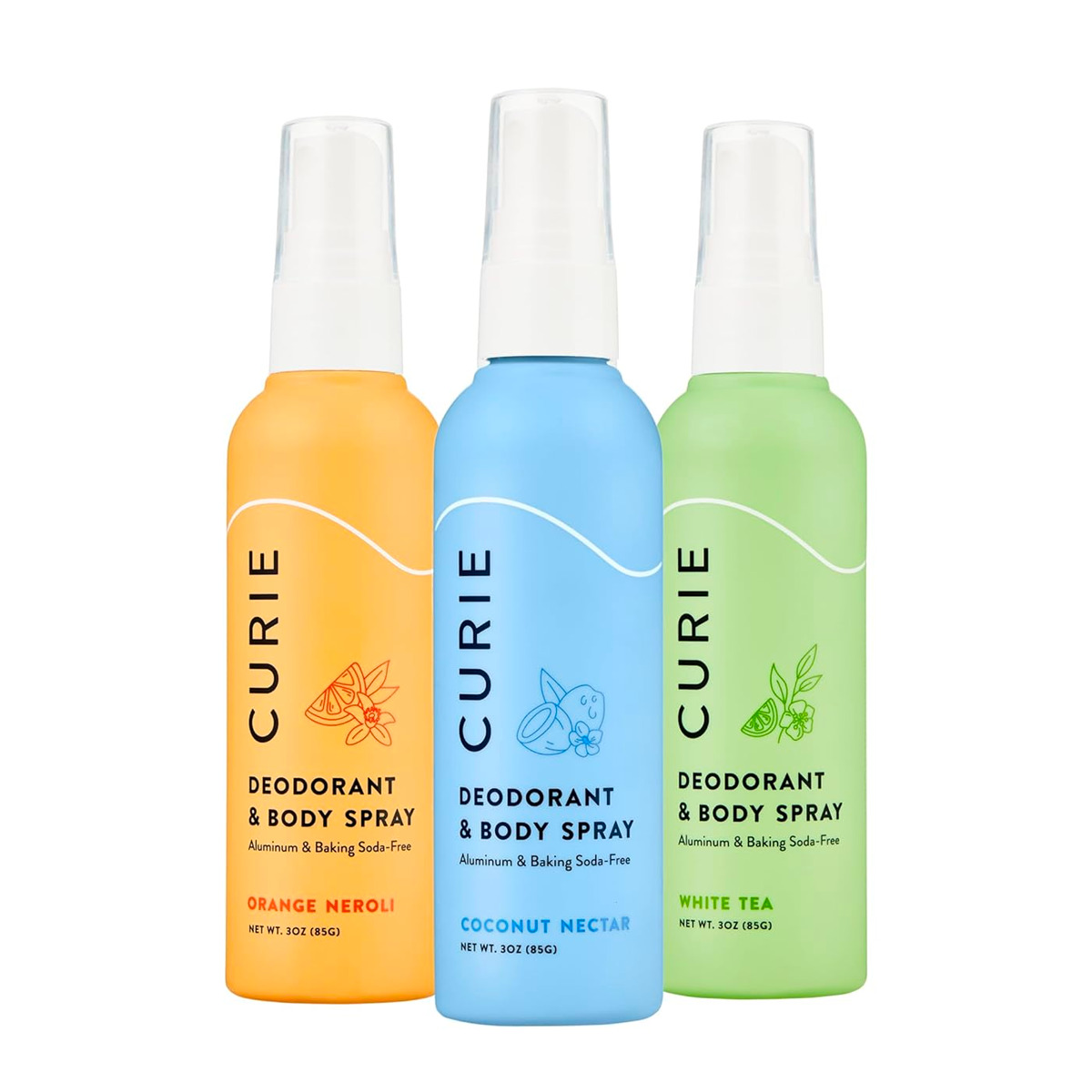 Curie Deodorant and Body Spray