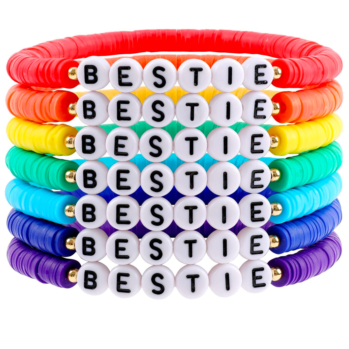 Rainbow Stackable Friendship Bracelets