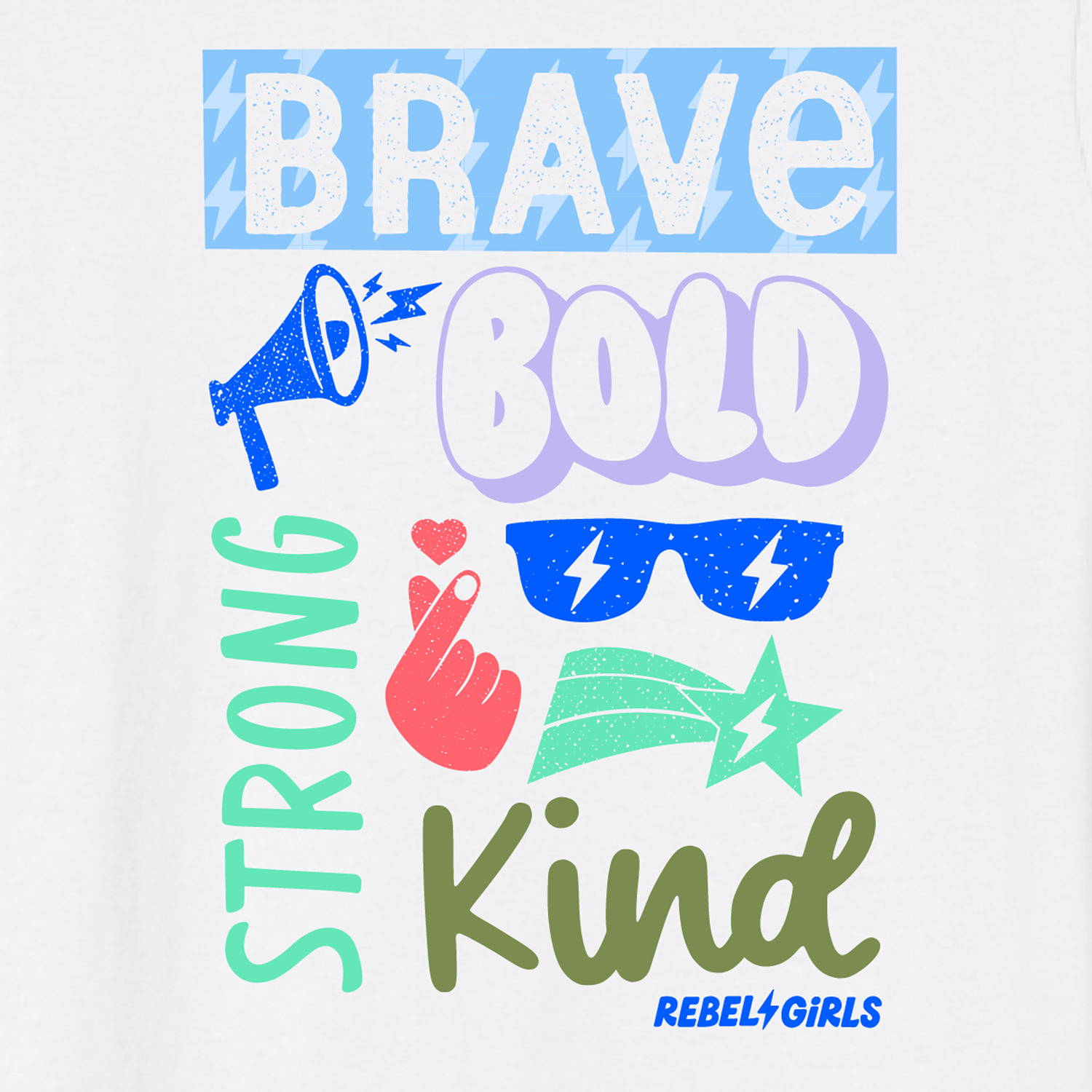 “Brave. Bold. Strong. Kind.” Icon Block Tops and Tees